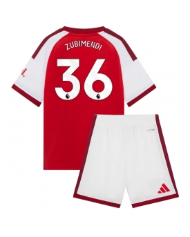 Arsenal Martin Zubimendi #36 Maglia Gara Casa Repliche 2026-27 Bambino Maniche Corte Arsenal Martin Zubimendi #36 Maglia Gara Casa Repliche 2026-27 Bambino Maniche Corte